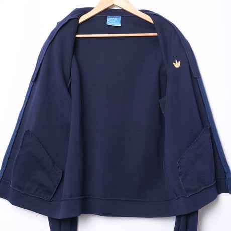 70s Vintage adidas Knit Jacket Navy (Made in France)