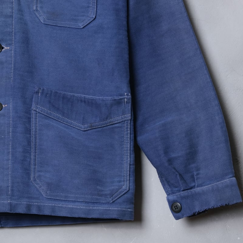 40-50s ELDUR Blue Moleskin Jacket | Ugla パンと古着と本