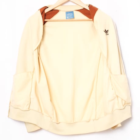 70s Vintage adidas Ventex ATP Ivory ×Brown Track Jacket (Made in France)
