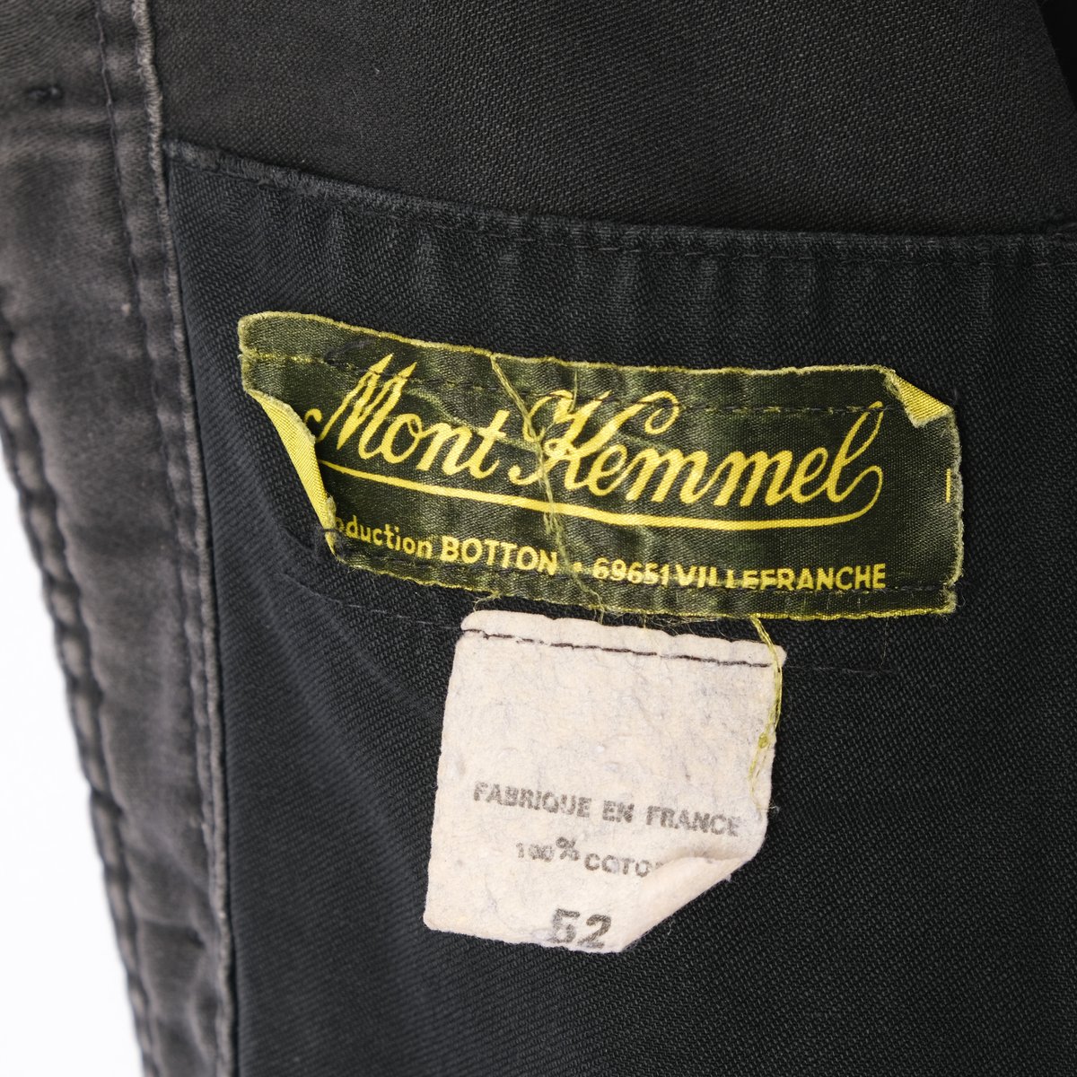 60s France Vintage Mont Kemmel Black Moleskin W 60s France Vintage Mont Kemmel Black Moleskin W