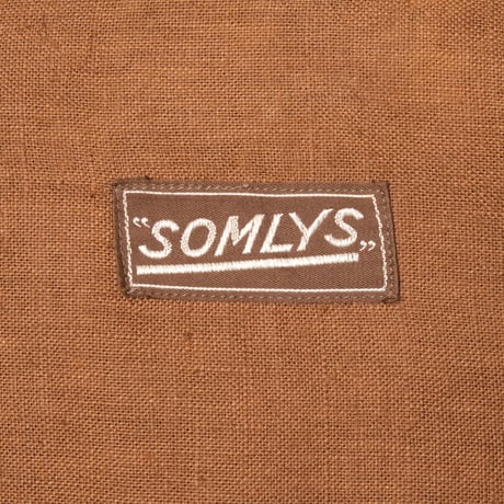 40s France Vintage SOMLYS Cotton Linen Hunting Jacket Dead Stock