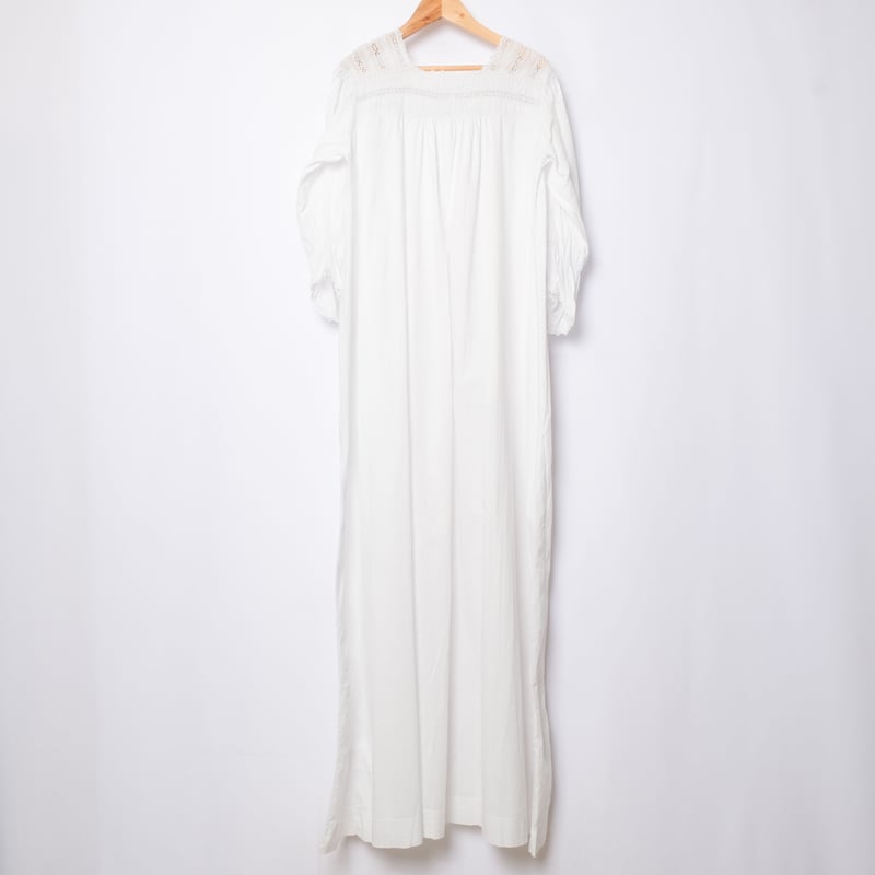 1930s French Antique Cotton Lace Night Dress |