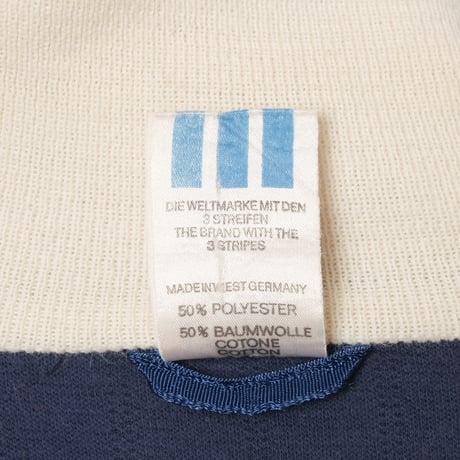 80s Vintage adidas Track Jacket Navy × Ivory (Made in West Germany)