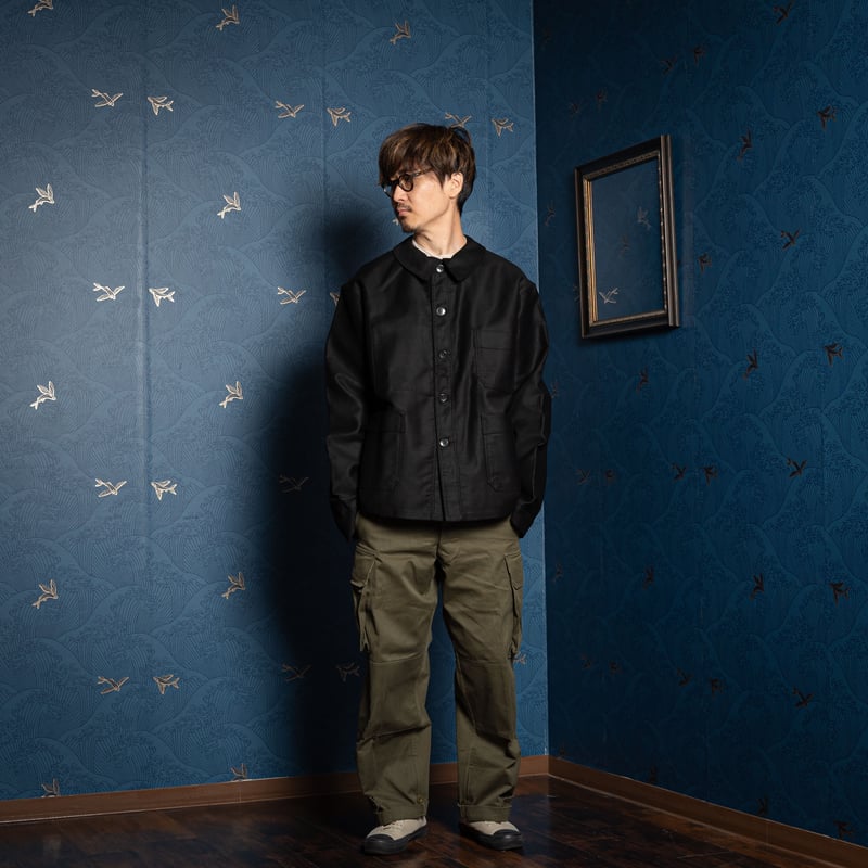 【50s~60s】Adolphe Lafont ブラックモールスキン ジャケット fit=scale-down,w=1200