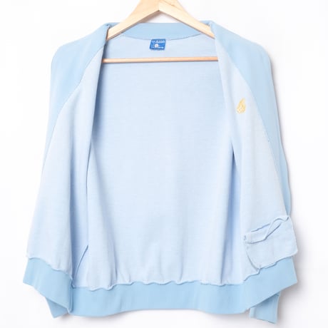 60-70s Vintage adidas Ventex Track Jacket Late World Mark Light Blue (Made in France)
