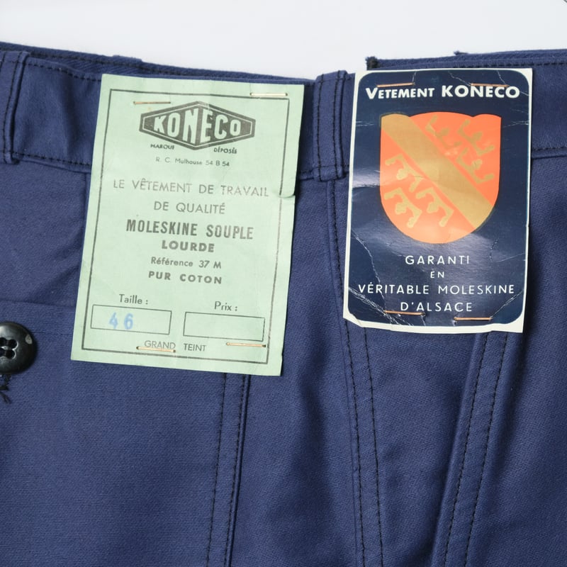 50s-60s French Vintage KONEKO Moleskin Work Tro 50s-60s French Vintage KONEKO Moleskin Work Tro