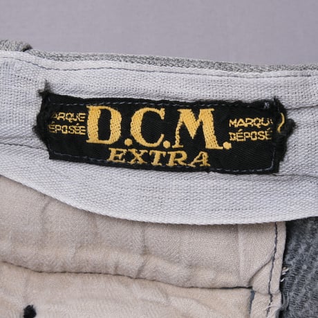 40-50s D.C.M. Vintage Cotton Pique Trousers Used