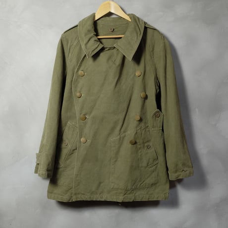 French Army M38 Motorcycle Coat +Liner Size2  Bamboo Button