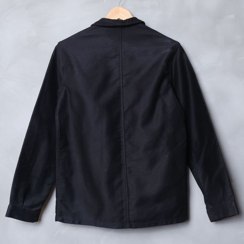 50-60s Le Mont St Michel Black Moleskin Jacket