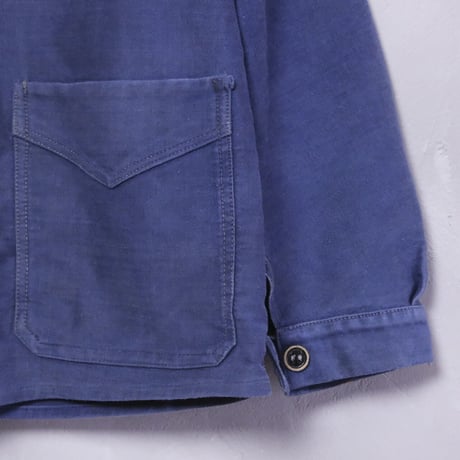 30s Le St Pierre Blue Moleskin Jacket
