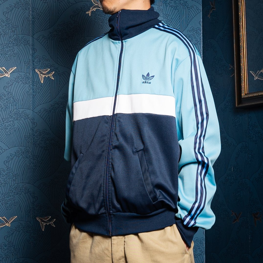 70-80s Vintage adidas Ventex Track Jacket Navy