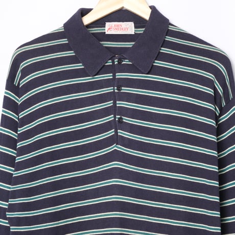 80s JOHN SMEDLEY Sea Island Cotton Polo Shirt（Made in England）