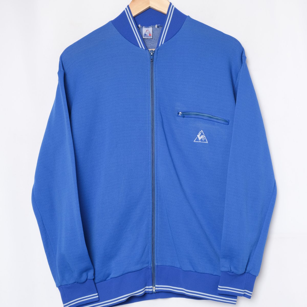 60s Vintage Le Coq Sportif Collarless Track Jac...