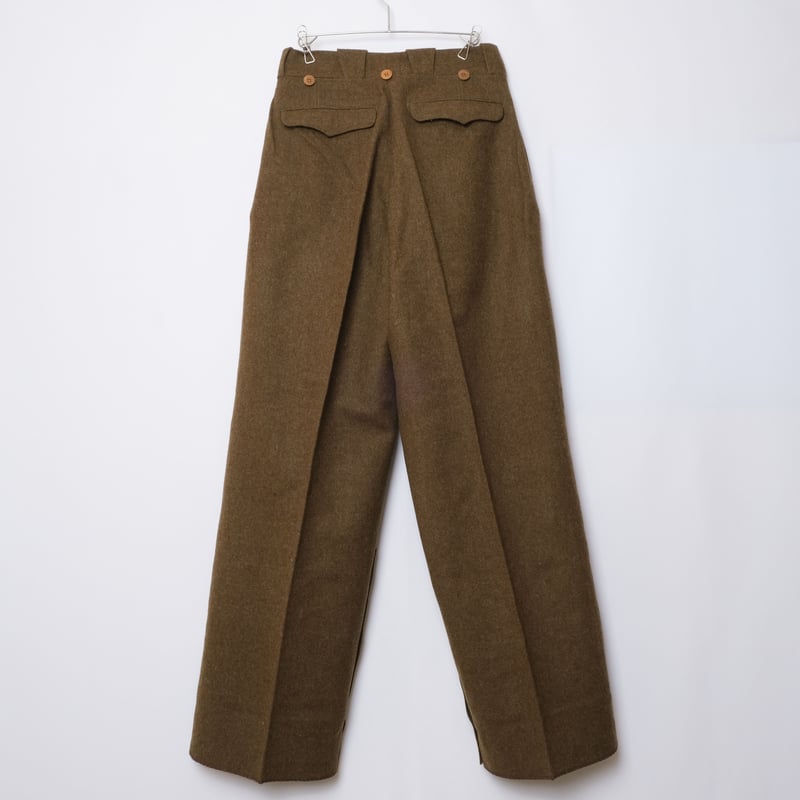 40S～ french wool slacks pants フランス ウール 40's】French Army SSA Hospital Wool Trousers Size.1A