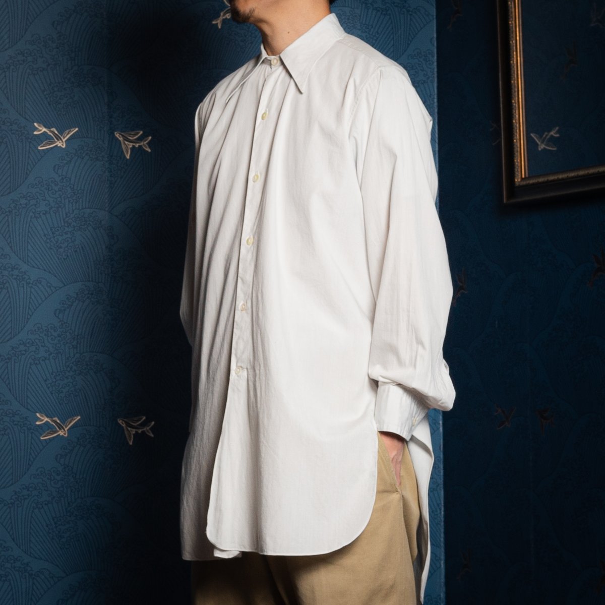 【美品】60s Noveltex フレンチシャツ フランス製 ユーロヴィンテージ 美品】60s Noveltex フレンチシャツ フランス製 ユーロ