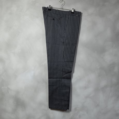 50-60s French Vintage  Stripe Trousers Deadstock