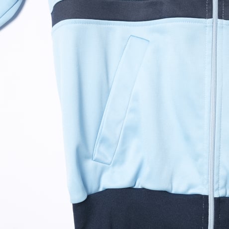 70-80s Vintage adidas Track Jacket Model  First Light Blue× Navy（Made in France)