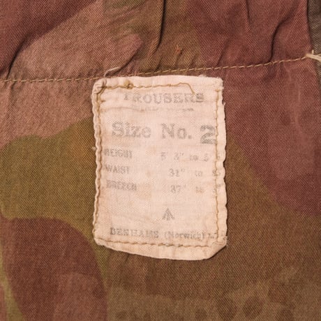 British Army SAS Brush Stroke Camouflaged Trousers Size No.2