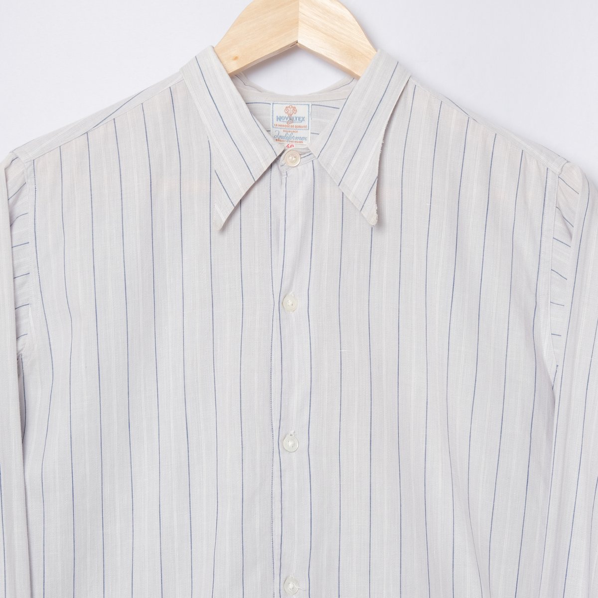 40-50s France Vintage NOVELTEX Stripe Shirts |