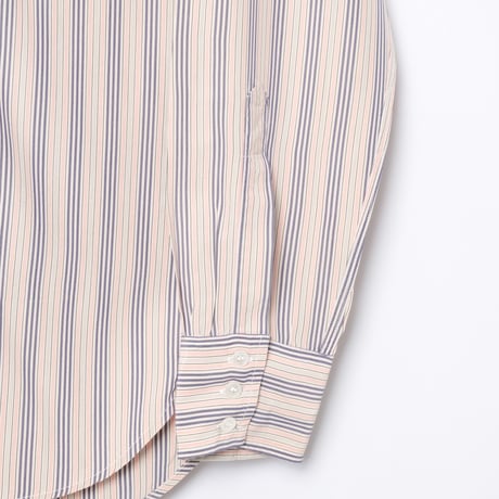70s Turnbull&Asser Striped Silk Shirt（Made in England）