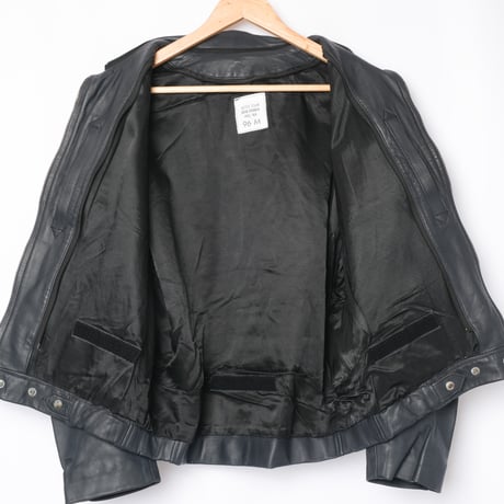 French Army Pilot Leather Jacket (Navy) Size96M With Liner
