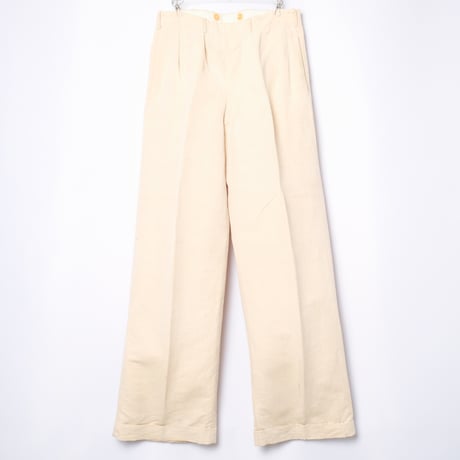 -50s France Vintage Eversmart Linen Trousers