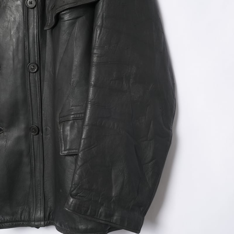 40-50s France Vintage Le Kléber Leather Jacket