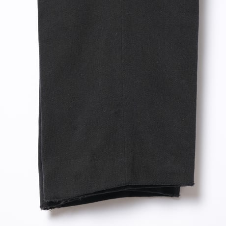 30-40s France Vintage Wool Black Trousers