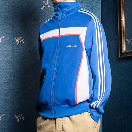 70-80s Vintage adidas Ventex Track Jacket Blue (Made in France)