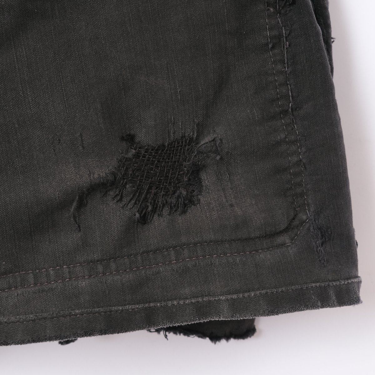 40-50s Le Mont St Michel Black Moleskin Jacket（