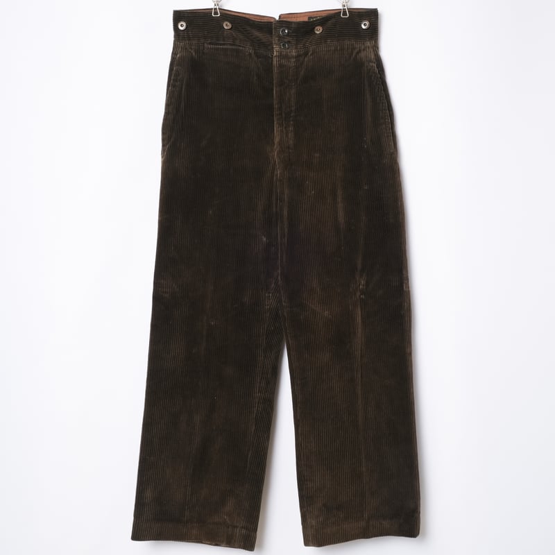 30-40s France Vintage LE MECANO Dark Brown Cord