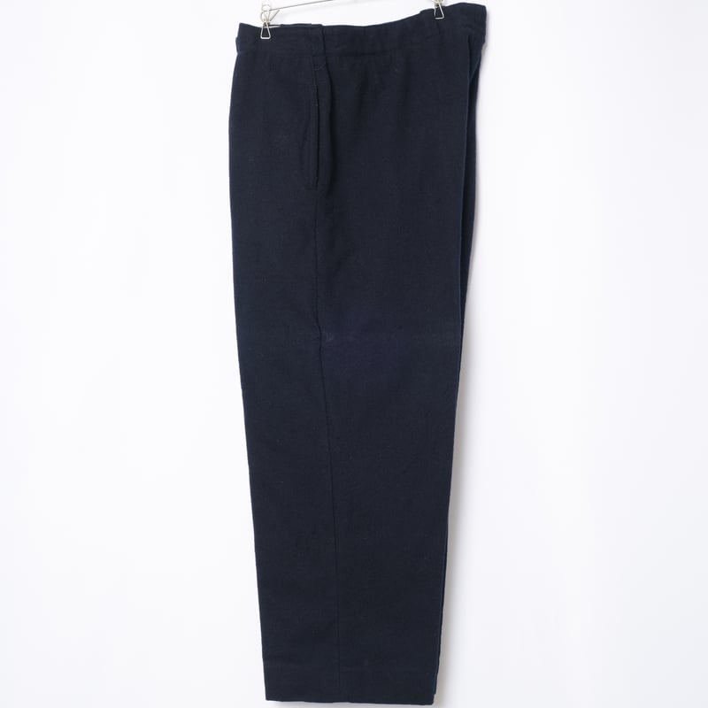 40-50s France Vintage Navy Wool Trousers | Ugla