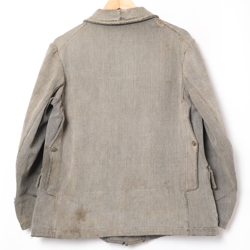 30s France Vintage Chambray Hunting Jacket | U