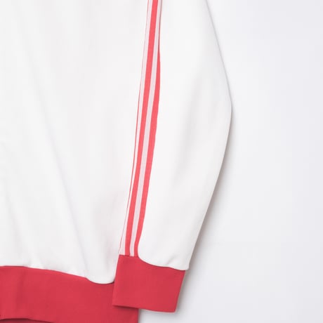 70s Vintage adidas Ventex Track Jacket White × Red (Made in France)