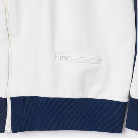60s Vintage adidas Ventex Track Jacket Early World Mark  Ivory × Blue (Made in France)