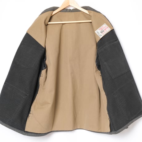 40-50s France Vintage Dumont d'urville Cotton Pique Hunting Jacket
