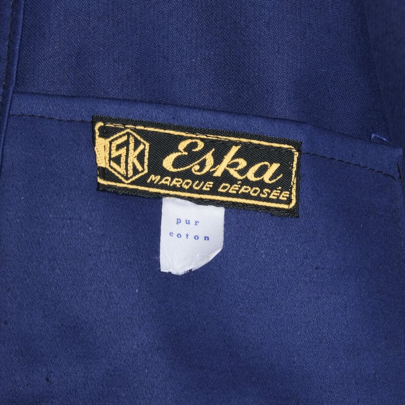 50-60s Eska Blue Moleskin Jacket Size 48 Dead S