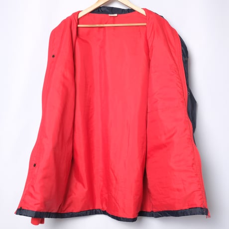 80s Vintage adidas Ventex Nylon Coat Navy × Red (Made in France)