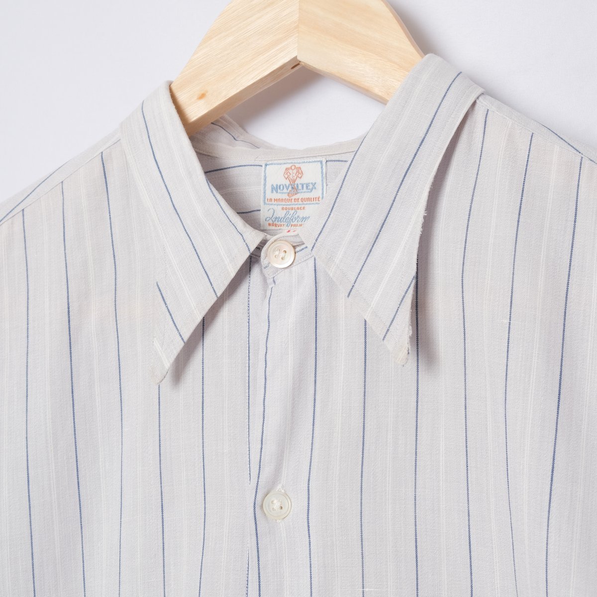 40-50s France Vintage NOVELTEX Stripe Shirts | 