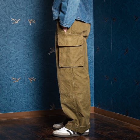 French Army M47 Trousers Early 比翼 Metal Button Size 80L