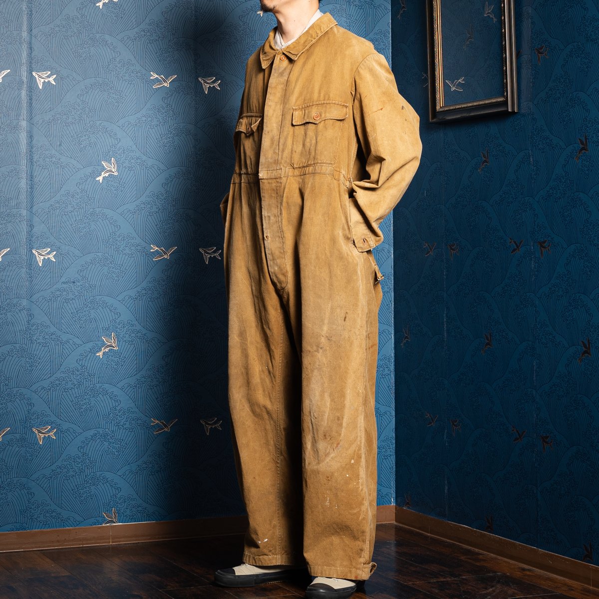 【最終価格】1930s アドルフラフォン　コットンツイルジャケット　リペア 最終価格】1930s アドルフラフォン コットンツイルジャケット