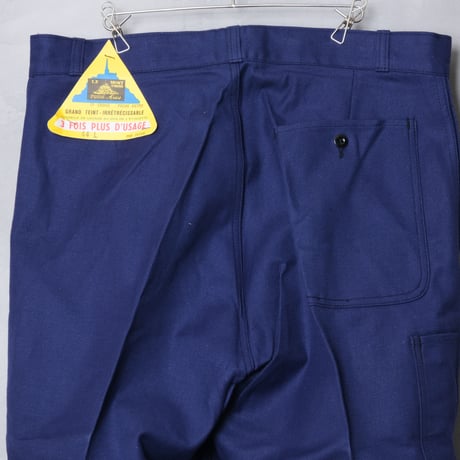 40s-50s  Le Mont St Michel Cotton Twill Work Trousers Size 44L Dead Stock