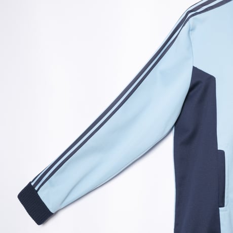 70-80s Vintage adidas Track Jacket Light Blue × Navy (Made in France)
