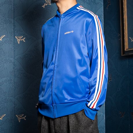 70-80s Vintage adidas Ventex Collarless Track Jacket FRANCE
