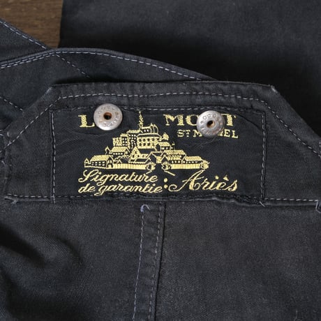 40-50s Le Mont St Michel  French Work Black Moleskin Overalls