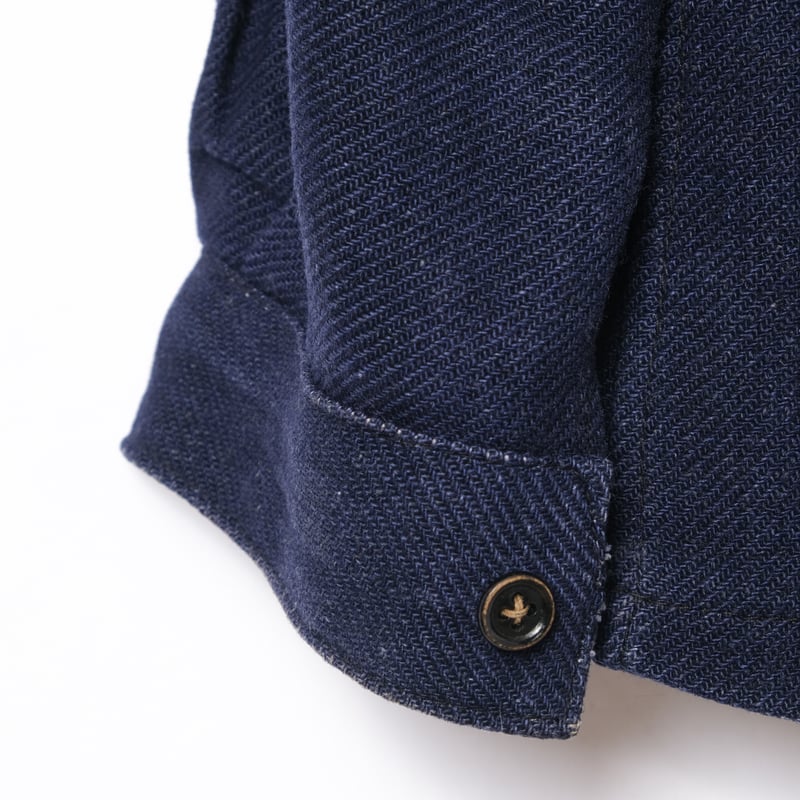 30s France Vintage Indigo Wool Work Jacket | Ug