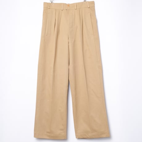 40s French Army FTEO Chino Trousers Size 86M Dead Stock