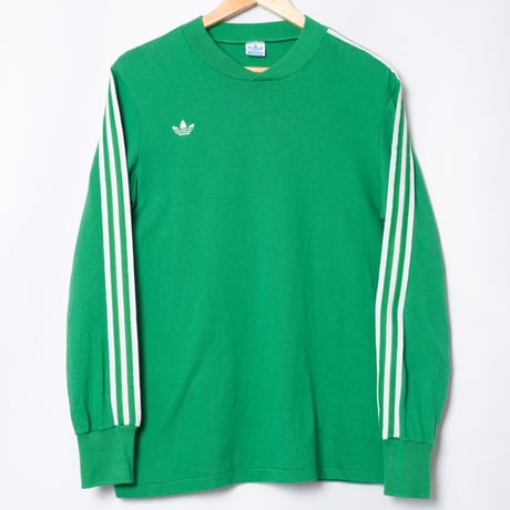70s Vintage adidas Cotton Game Shirt Green (Made in France)