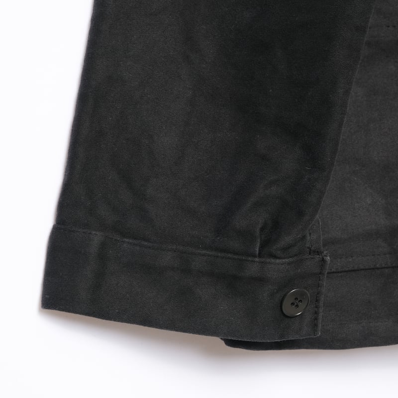 50-60s France Vintage DOLMEN Black Moleskin Jac 50-60s France Vintage DOLMEN Black Moleskin Jac