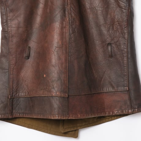 40s Euro Vintage Leather Vest